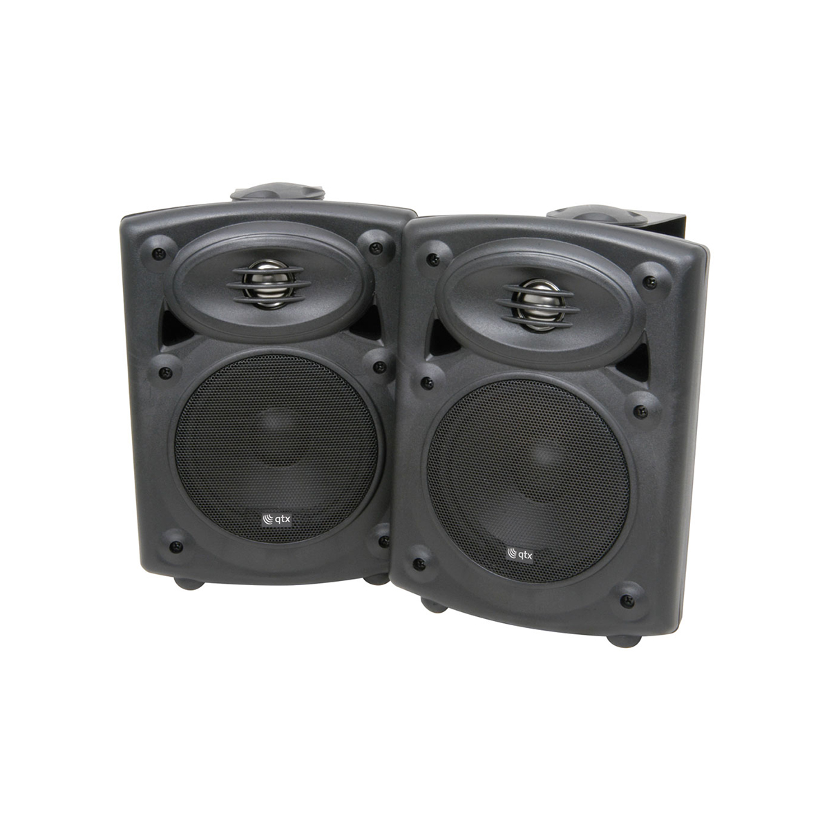 QTX QR5W 40 Watt Amplified Stereo Speaker System Black