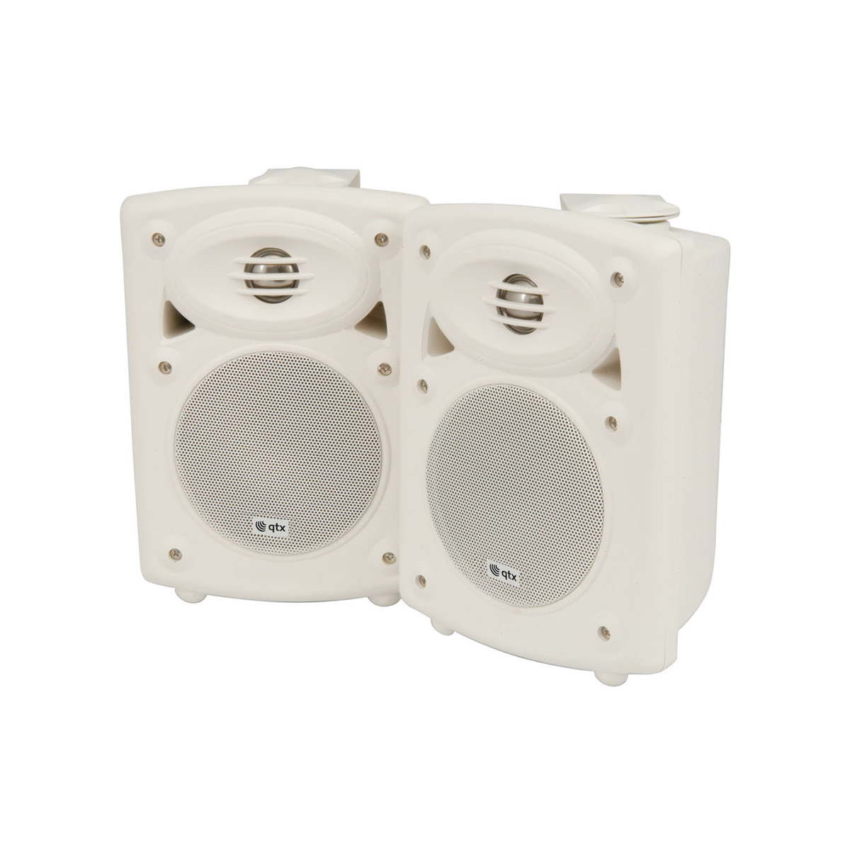 QTX QR5W 40 Watt Amplified Stereo Speaker System White