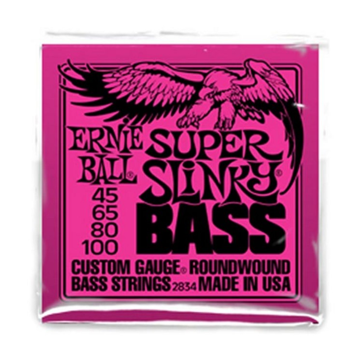 Ernie Ball Super Slinky Bass Guitar Strings 45-100