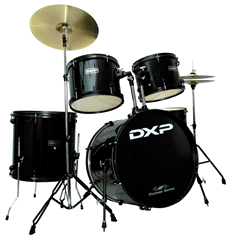 DXP JBP0803 5 Piece Drum Kit Black