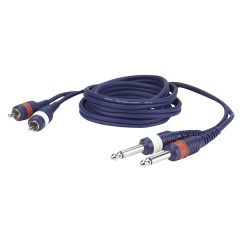 Dap Audio Twin Mono Jack to Twin RCA Cable 3 Metre