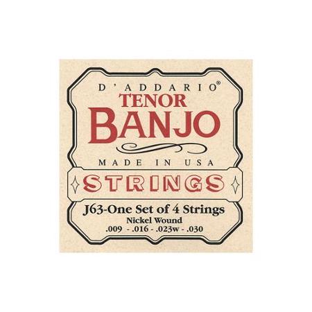 D'Addario J63 Tenor Banjo Strings 09-30