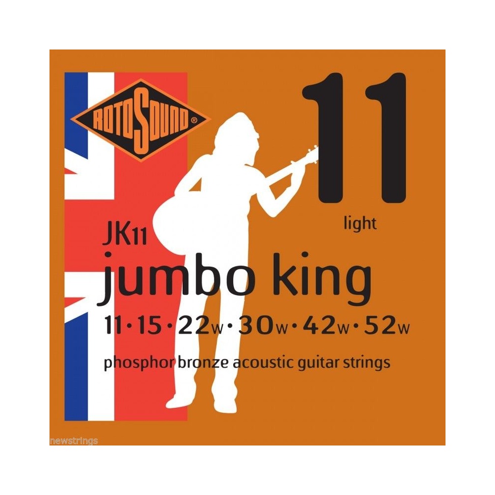 Rotosound JK11 Acoustic Guitar Strings 11-52