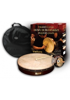 Waltons 15 inch Classic Bodhrán Pack | Dark Brown