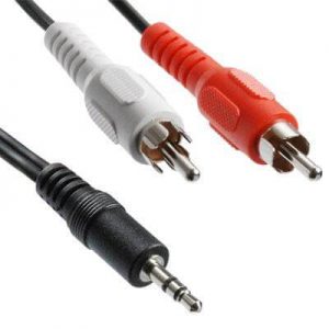 3.5 Stereo Jack to Twin RCA Cable 5 Metre