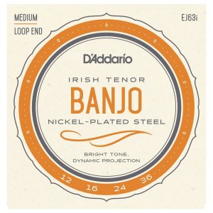 Daddario EJ63I Irish Tenor Banjo Strings Nickel 12-36
