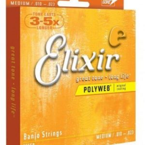 Elixir Polyweb 5 String Banjo Strings 10-23