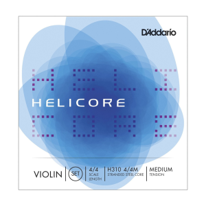 Daddario Helicore Violin String Set 4/4 Size Medium Tension