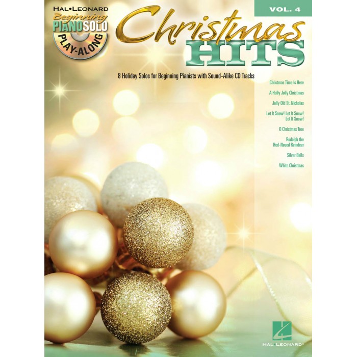 Beginning Piano Solo Play Along Volume 4 Christmas Hits