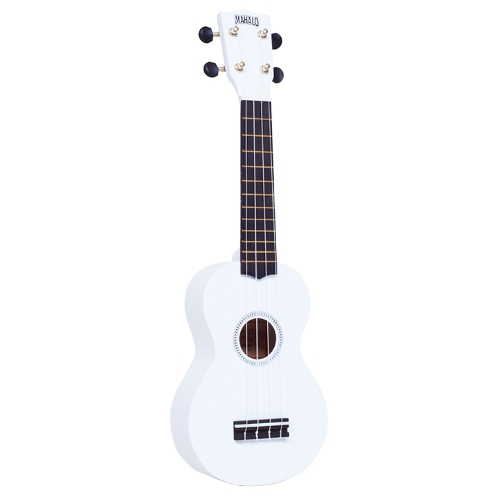 Mahalo Rainbow Soprano Ukulele with FREE bag WHITE