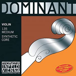 Dominant Violin String - D 4/4 Silver Medium