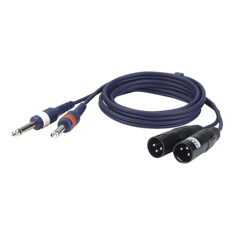 Dap Audio Twin Male XLR to Twin Jack Cable - 3 M