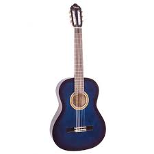 Valencia VC103 Classical Guitar 3/4 Size, Blue Sunburst