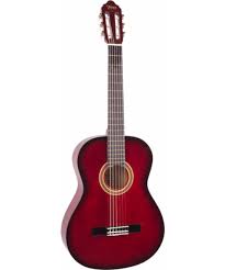 Valencia VC153 Classical Guitar 3/4 Size, Red