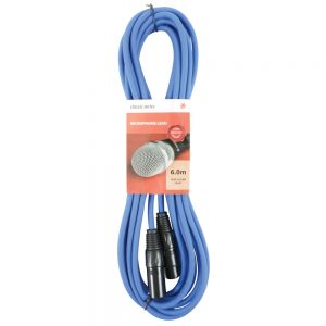 Chord 6 Metre Classic XLR - XLR Microphone Cable Blue
