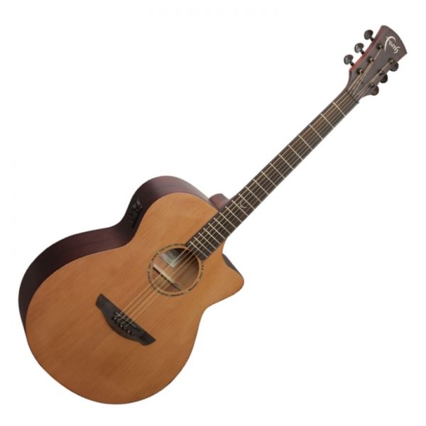 Faith FKVCD Naked Venus Electro Acoustic, Cedar/Mahogany Satin