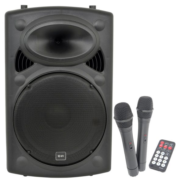 QTX QR15PA Portable PA System with Wireless Mics