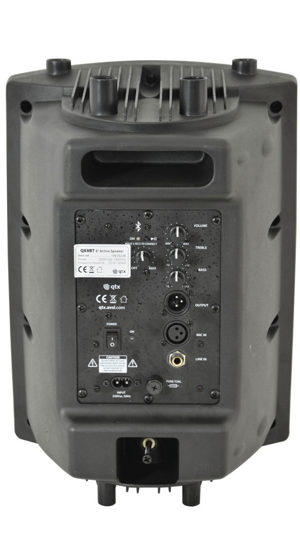 QTX QX8BT Active Speaker Cabinet w/Bluetooth®