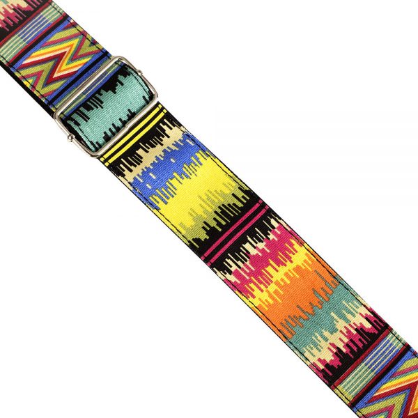 Coloured Waves Guitar Strap by Trax