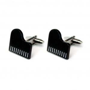 Cufflinks Grand Piano Black