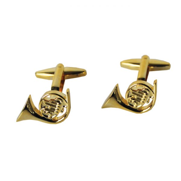 Cufflinks French Horn Design