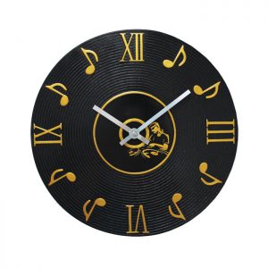 Wall Clock LP Music Notes DJ Display