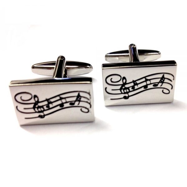 Cufflinks Music Notes Design