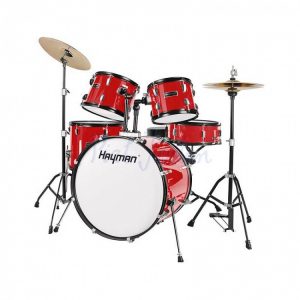 Hayman HM100MR Start Series 5 Piece Drum Kit Metallic Red