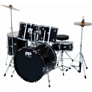 Performance Percussion PP250BK 5 Piece Drum Kit, Black