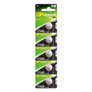 The CR1620 GP Lithium Button Cell Battery - 5 Pack