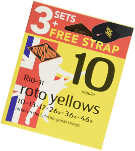 Rotosound R10-31 Electric Guitar Strings 10-46 (3 Pack)