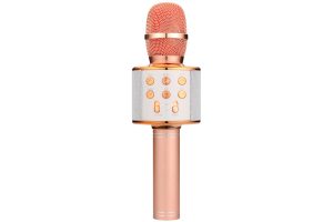 Karaoke microphone rose gold cheap
