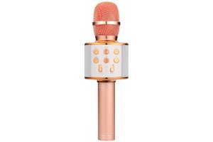 QTX Party Karaoke Microphone Rose Gold