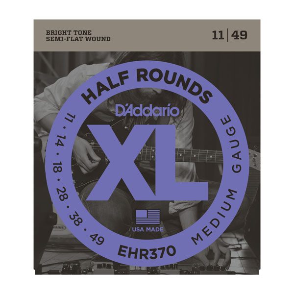 D'Addario EHR370 Half Rounds Medium Strings