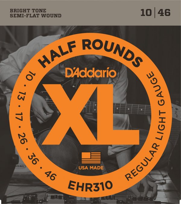 D'Addario EHR310 Half Rounds Regular Light Strings