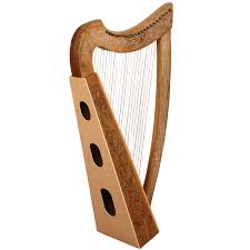 22 String Boru Harp Walnut