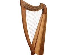 22 String Boru Harp Walnut