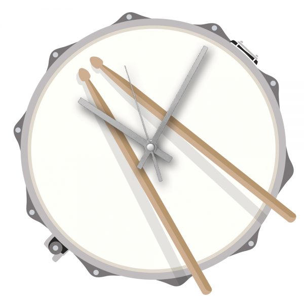 Rock Club Drum Clock