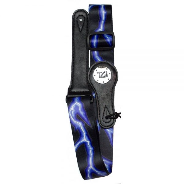 TGI Guitar Strap Blue Lightning TGS28203 Trax Music Store