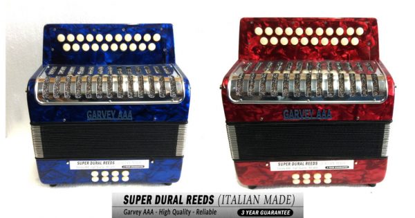 Garvey AAA Red Button Accordion B/C