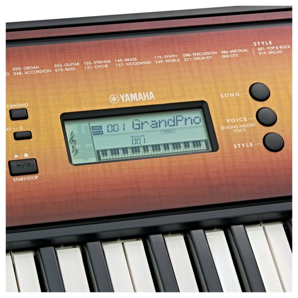 Yamaha PSR E360 Portable Keyboard Maple