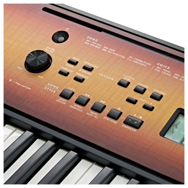 Yamaha PSR E360 Portable Keyboard Maple