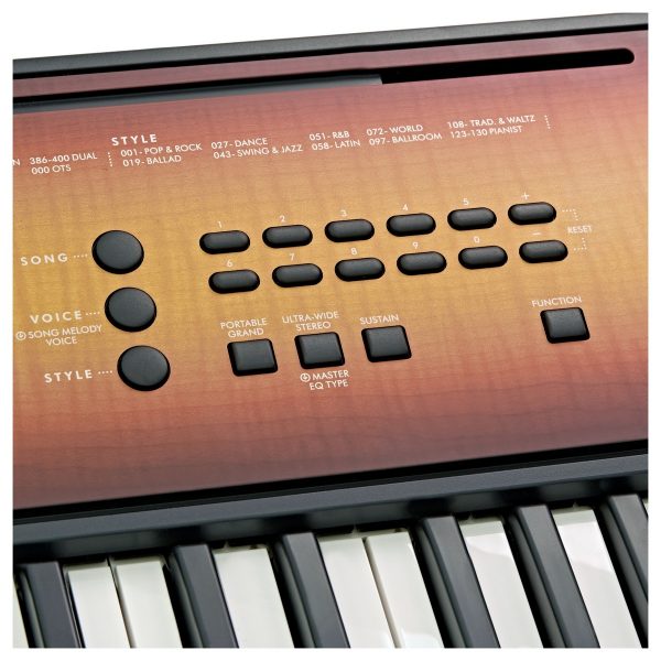 Yamaha PSR E360 Portable Keyboard Maple