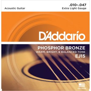 Daddario EJ15 Phosphor Bronze Guitar Strings 10-47