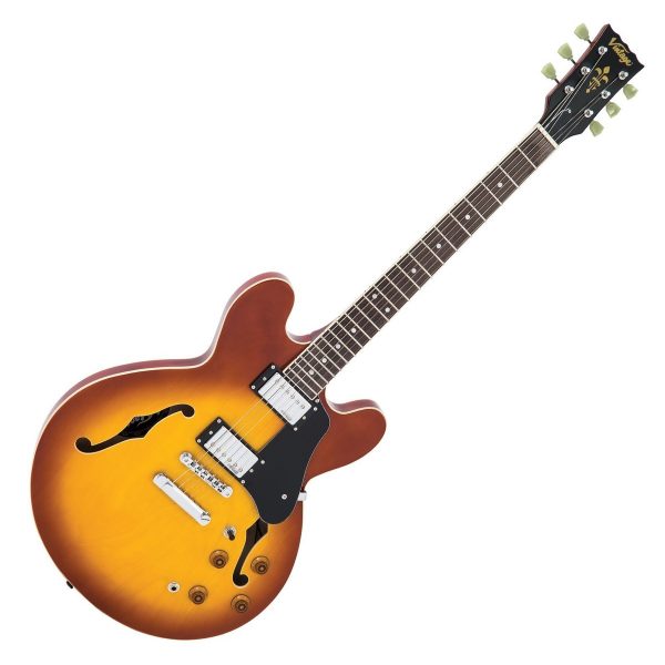 Vintage VSA500 Semi Hollow Reissue Honeyburst