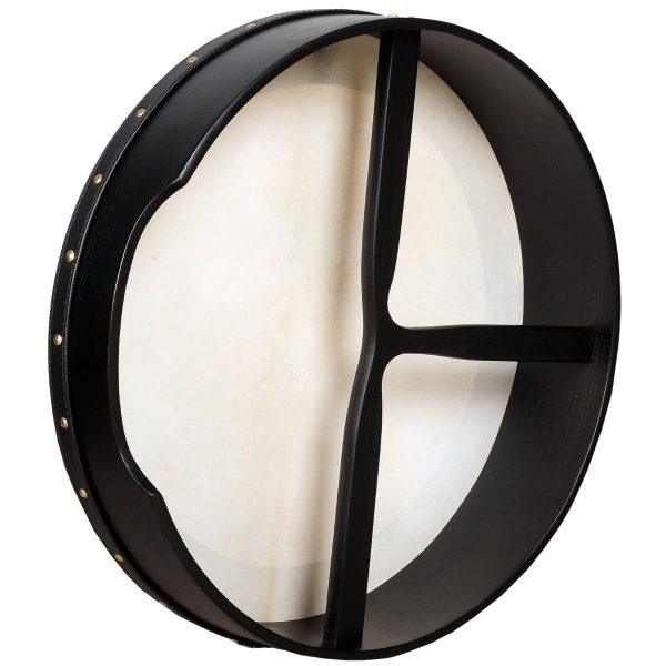 Heartland 16"x 4" Pretuned Bodhran T Bar Deep Tune Black