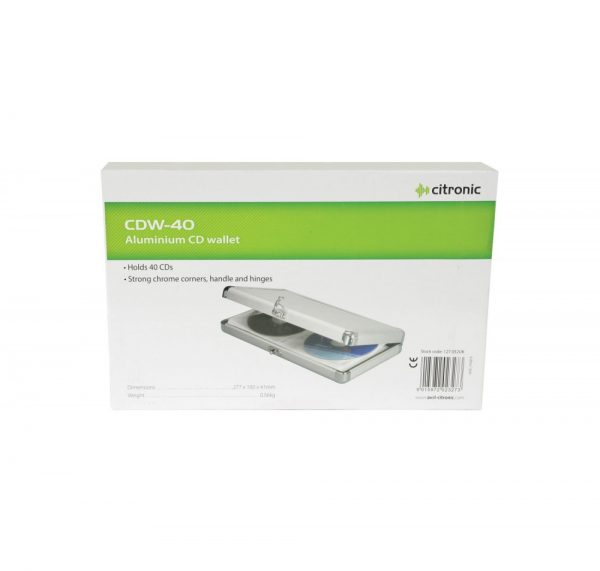 Citronic CDW-40 Aluminium 40 CD Wallet