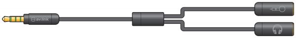 av:link 3.5mm Precision Splitter Lead