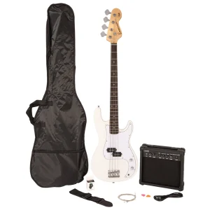 Encore Blaster E40 Bass Guitar Pack Vintage White