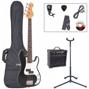 Encore E20 7/8 Bass Guitar Pack Black